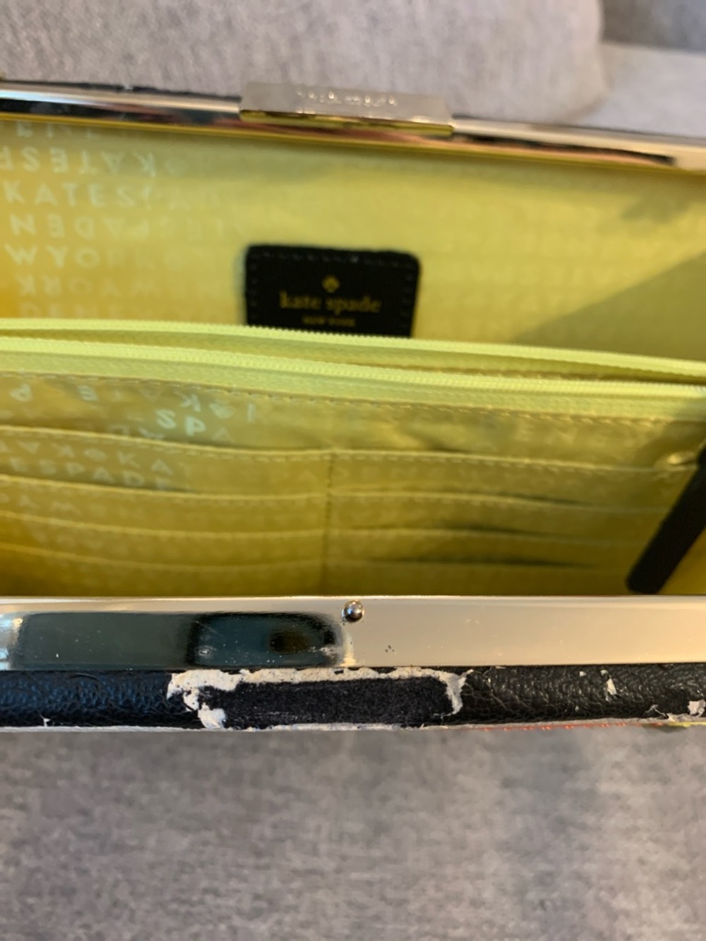 Kate Spade Striped Toucan Montigo Avenue Emmanuel Clutch Crossbody Novelty purse - Picture 14 of 14